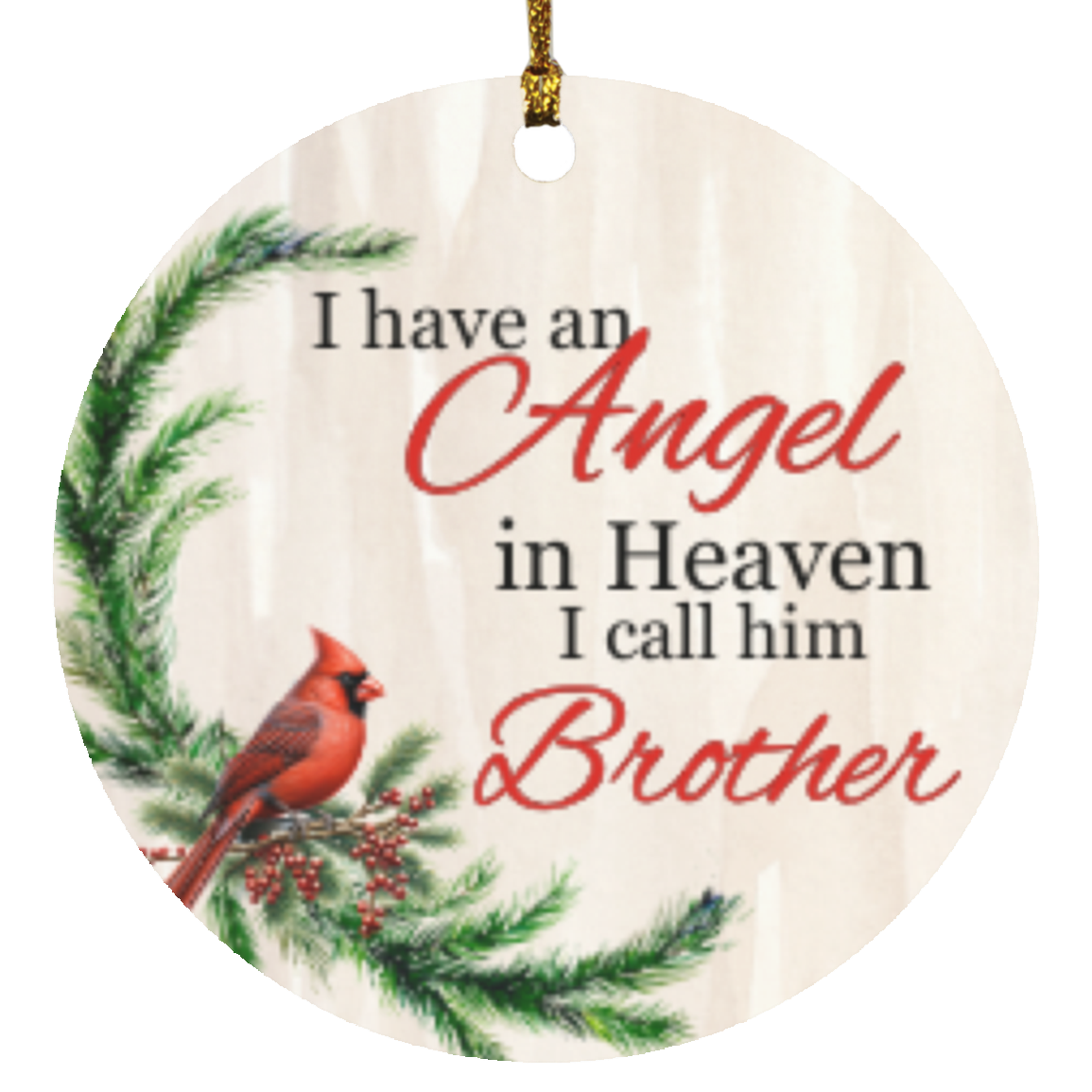 An Angel in Heaven | Circle Ornament
