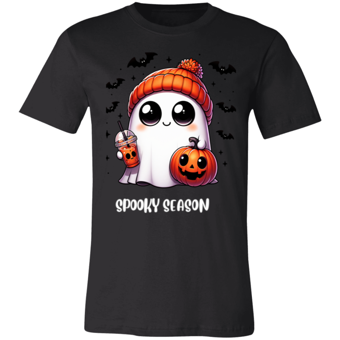 Halloween Ghost Coffee  3001C Unisex Jersey Short-Sleeve T-Shirt