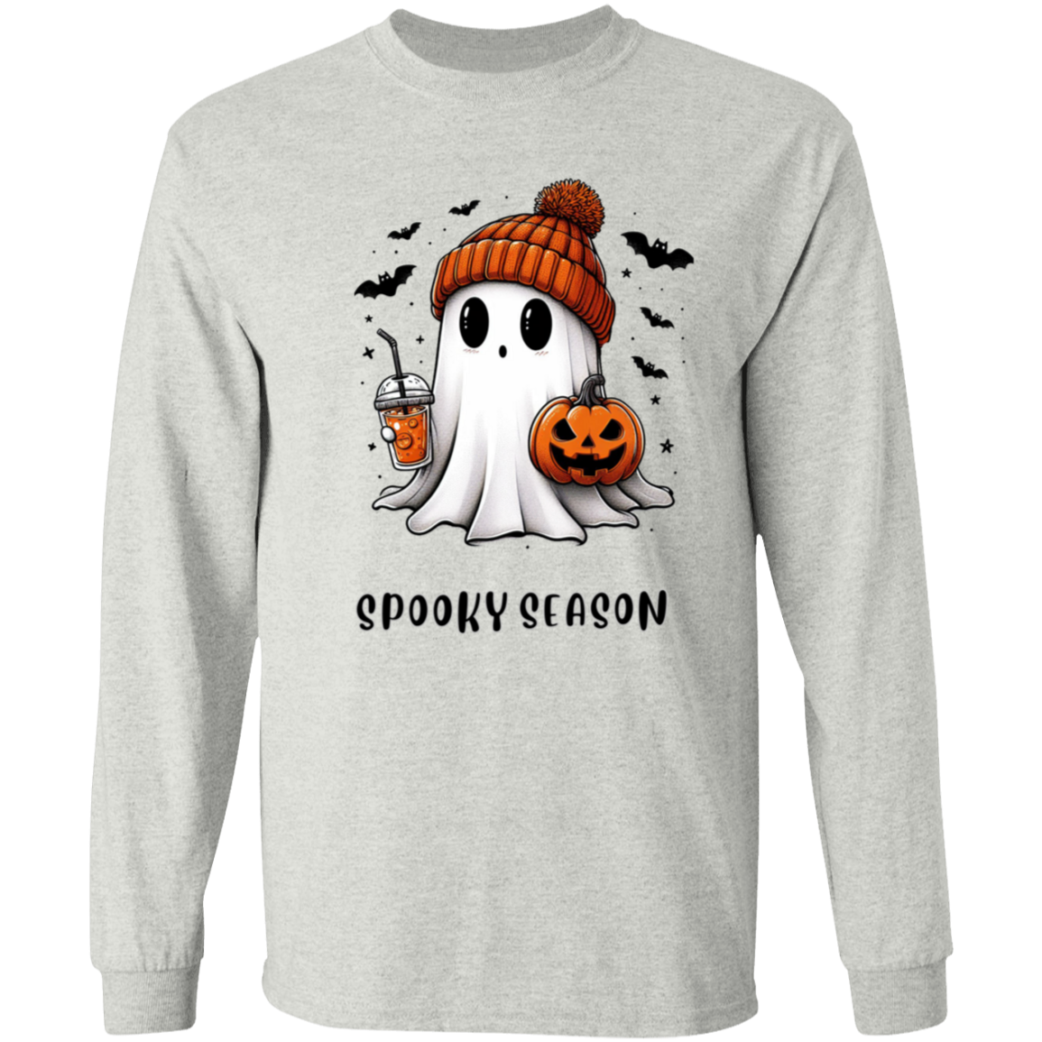 Halloween Ghost Coffee  G540 LS T-Shirt