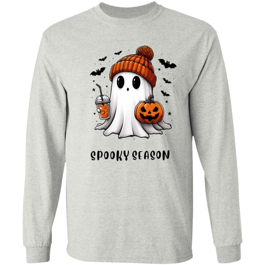 Halloween Ghost Coffee  G540 LS T-Shirt