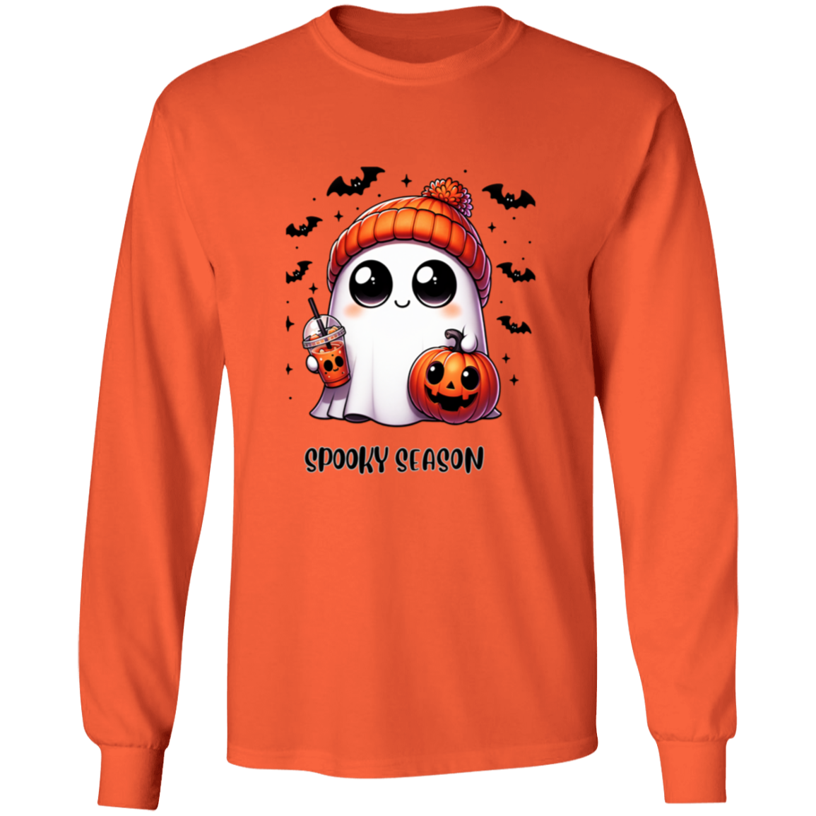 Halloween Ghost Coffee  G540 LS T-Shirt