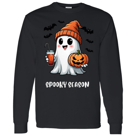 Halloween Ghost Coffee  G540 LS T-Shirt