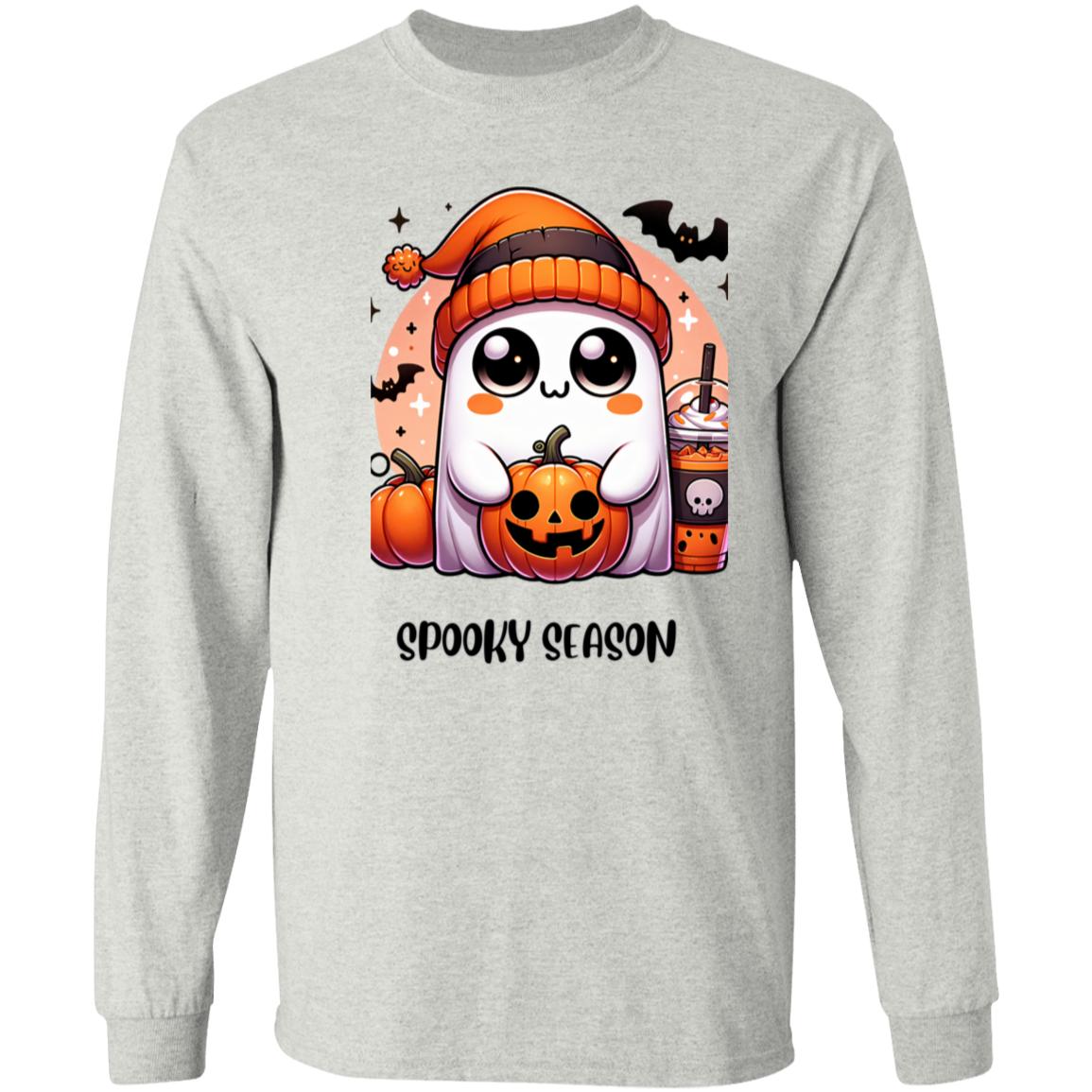 Halloween Ghost Coffee  G540 LS T-Shirt