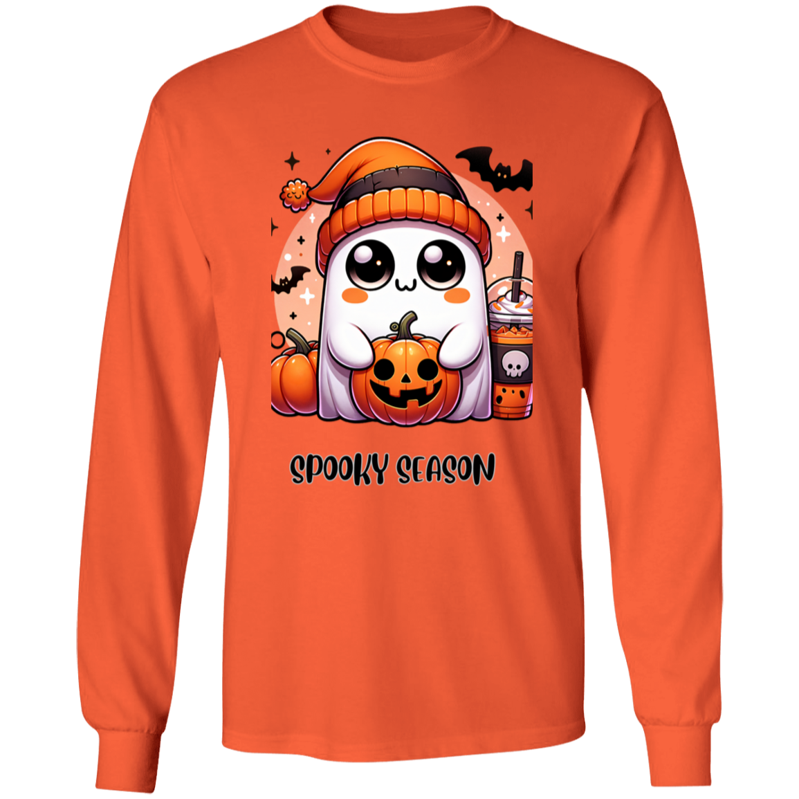 Halloween Ghost Coffee  G540 LS T-Shirt