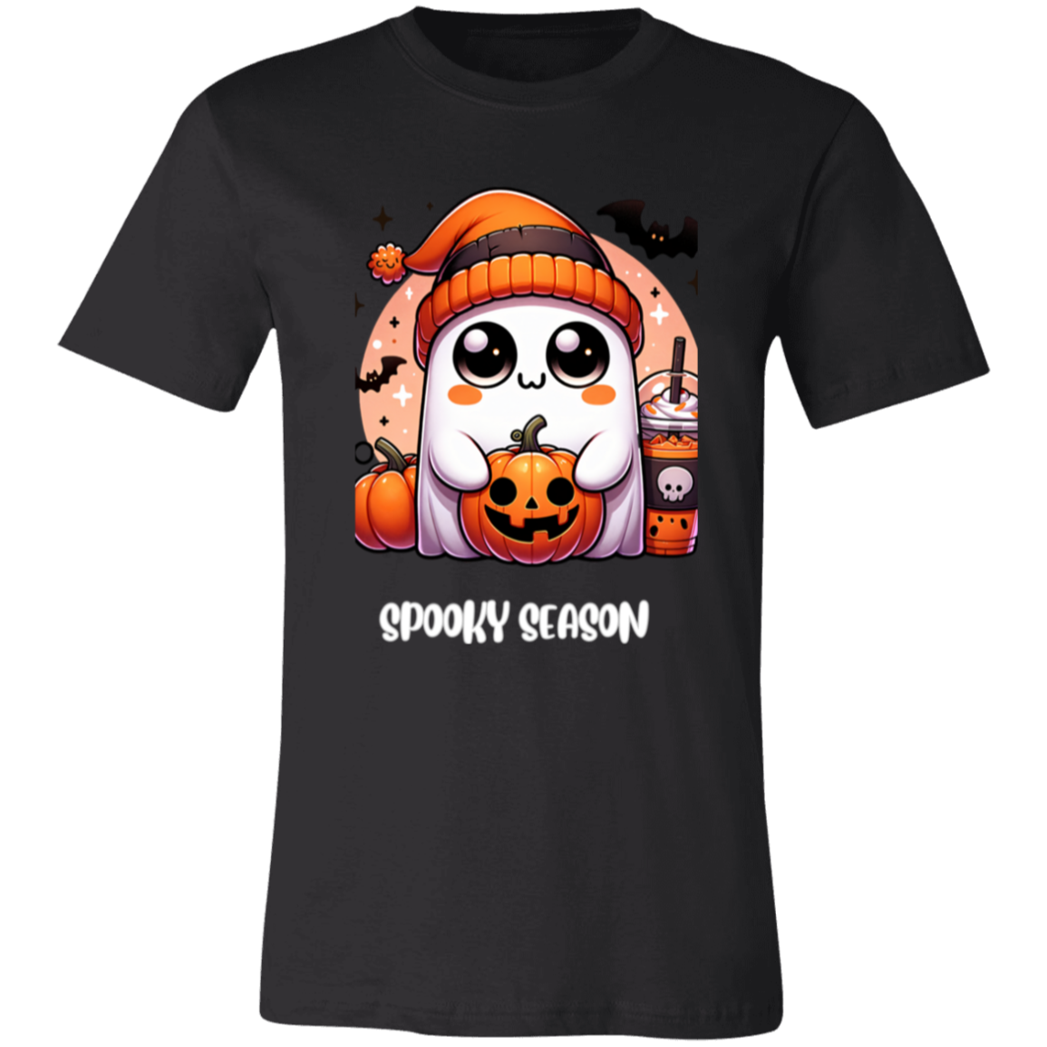 Halloween Ghost Coffee  3001C Unisex Jersey Short-Sleeve T-Shirt