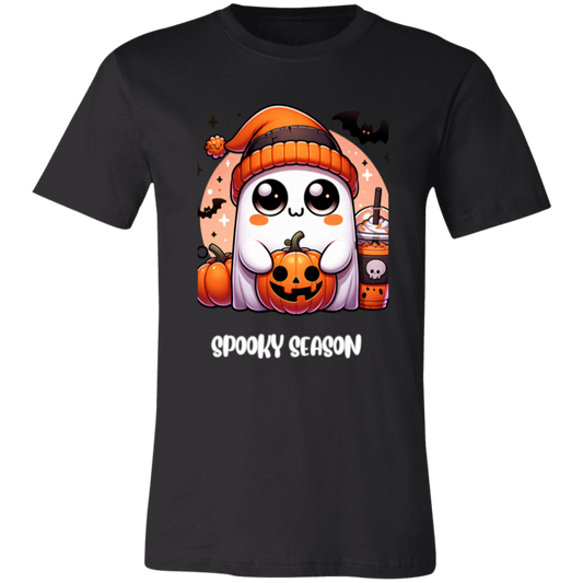 Halloween Ghost Coffee  3001C Unisex Jersey Short-Sleeve T-Shirt