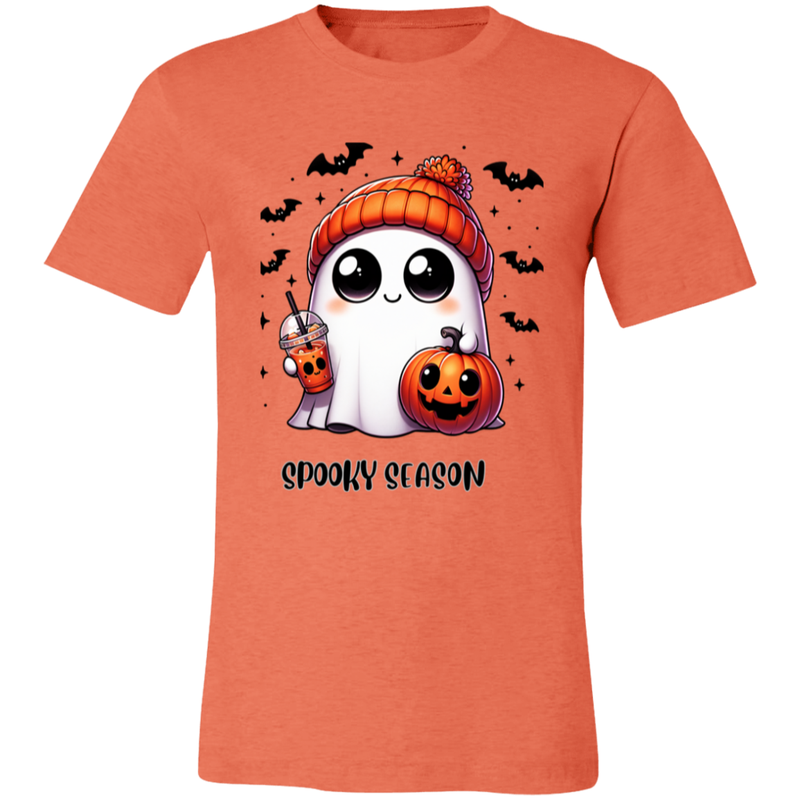 Halloween Ghost Coffee  3001C Unisex Jersey Short-Sleeve T-Shirt