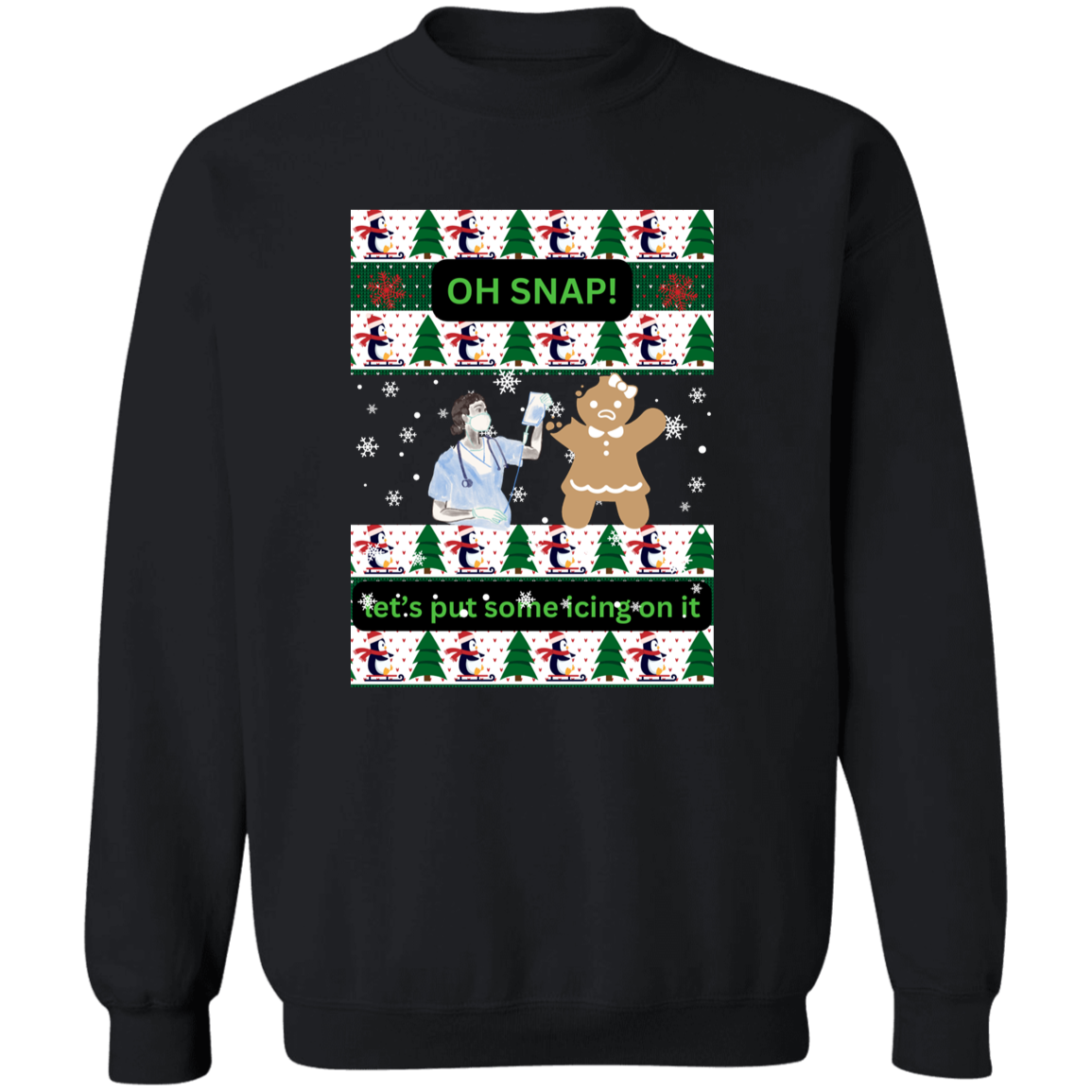 Christmas Ugly -Crewneck Pullover Sweatshirt