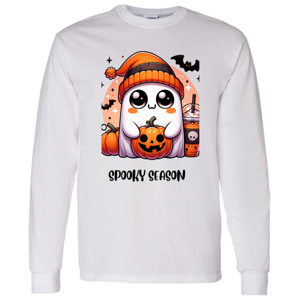 Halloween Ghost Coffee  G540 LS T-Shirt