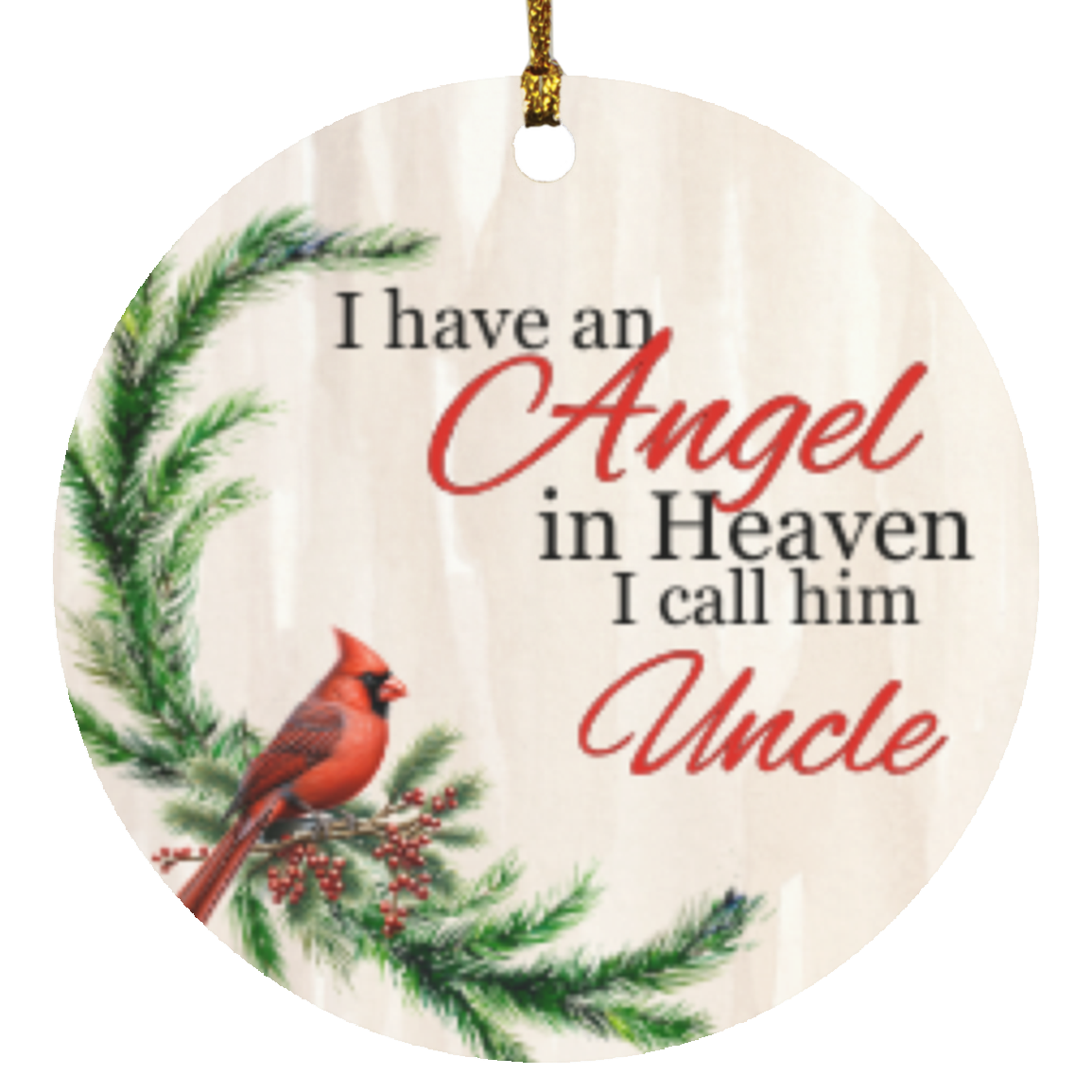 An Angel in Heaven | Circle Ornament