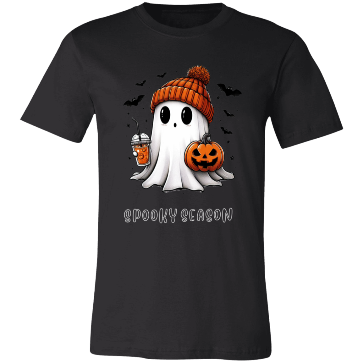 Halloween Ghost Coffee  3001C Unisex Jersey Short-Sleeve T-Shirt