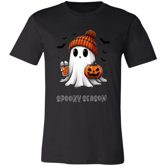 Halloween Ghost Coffee  3001C Unisex Jersey Short-Sleeve T-Shirt