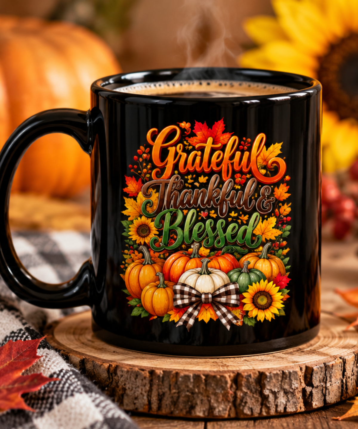 Grateful Thankful Blessed Harvest Design Grateful, Thankful & Blessed