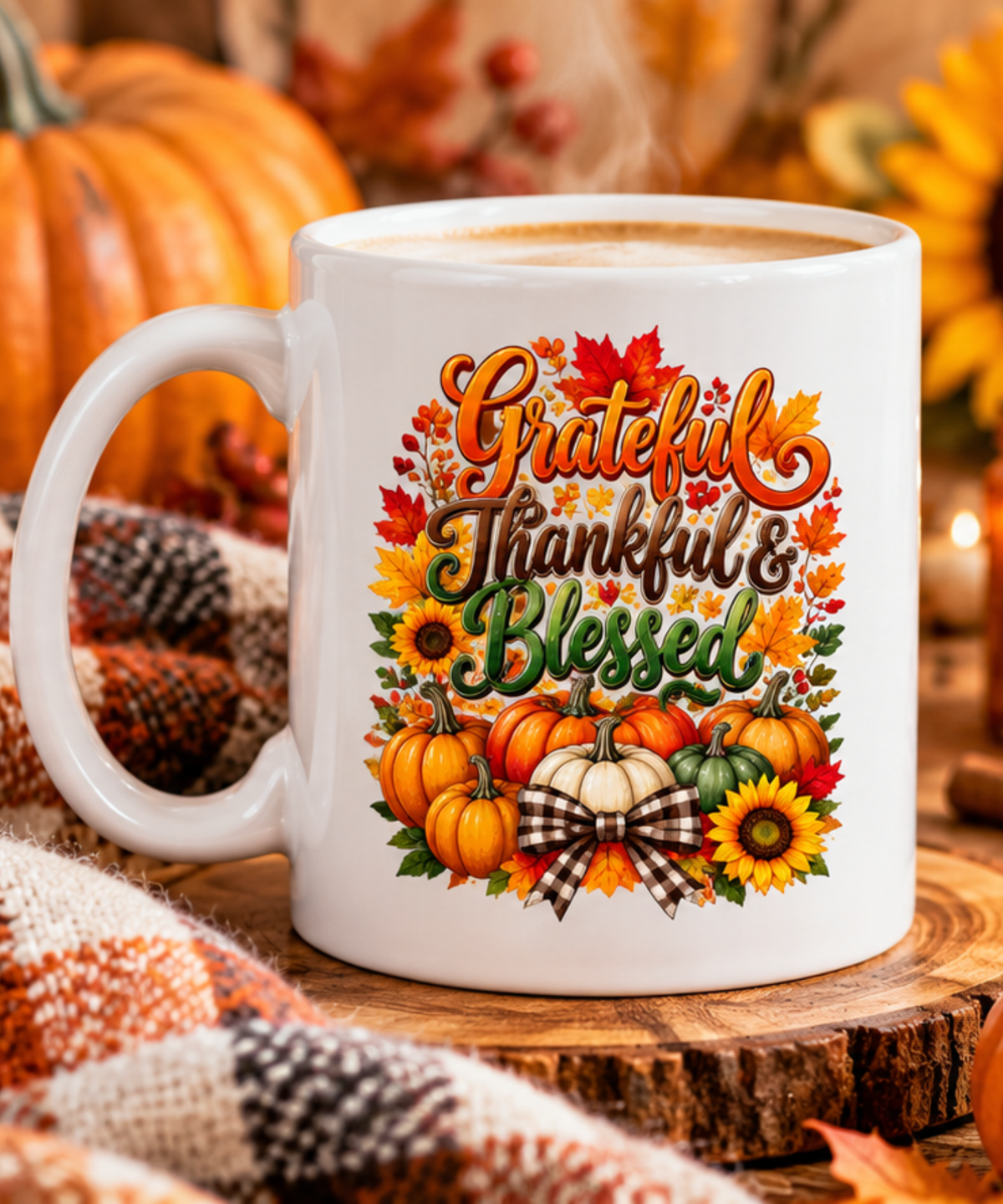 Grateful Thankful Blessed Harvest Design Grateful, Thankful & Blessed
