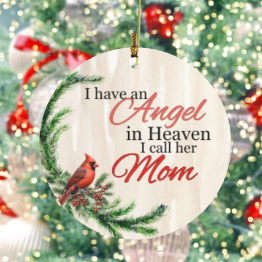 An Angel in Heaven | Circle Ornament