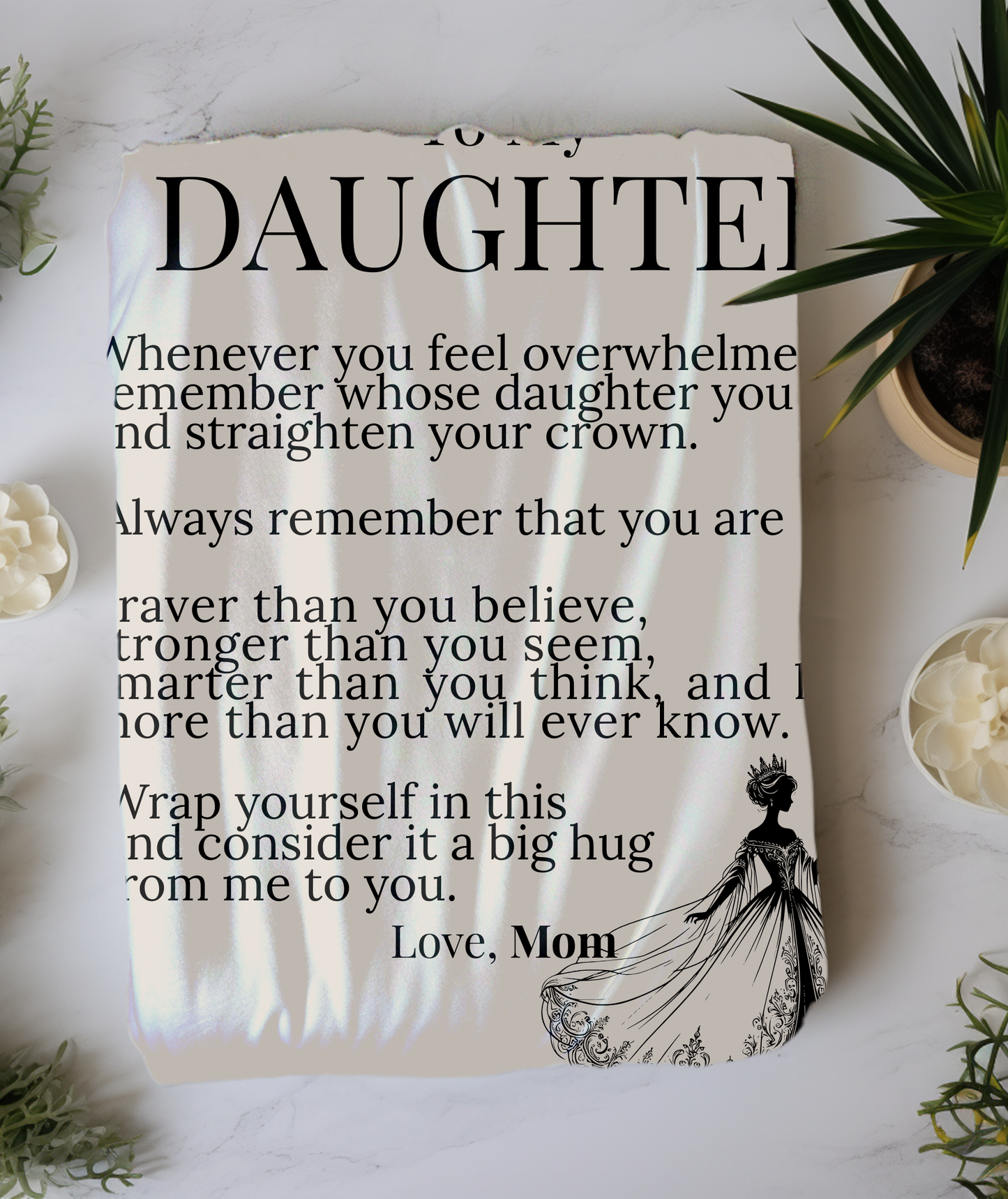 To My Daughter from Mom  More than a Blanket- A Gift She Will Treasure Forever