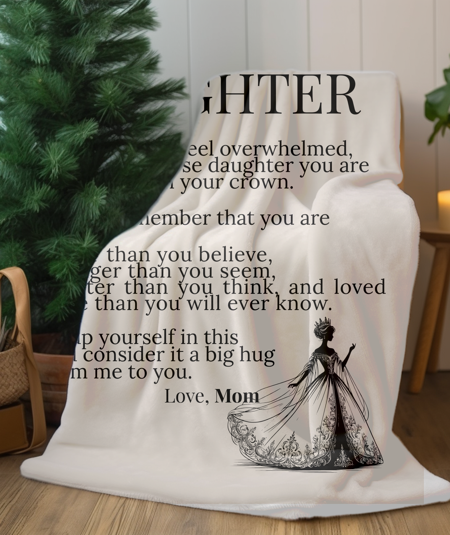 To My Daughter from Mom  More than a Blanket- A Gift She Will Treasure Forever