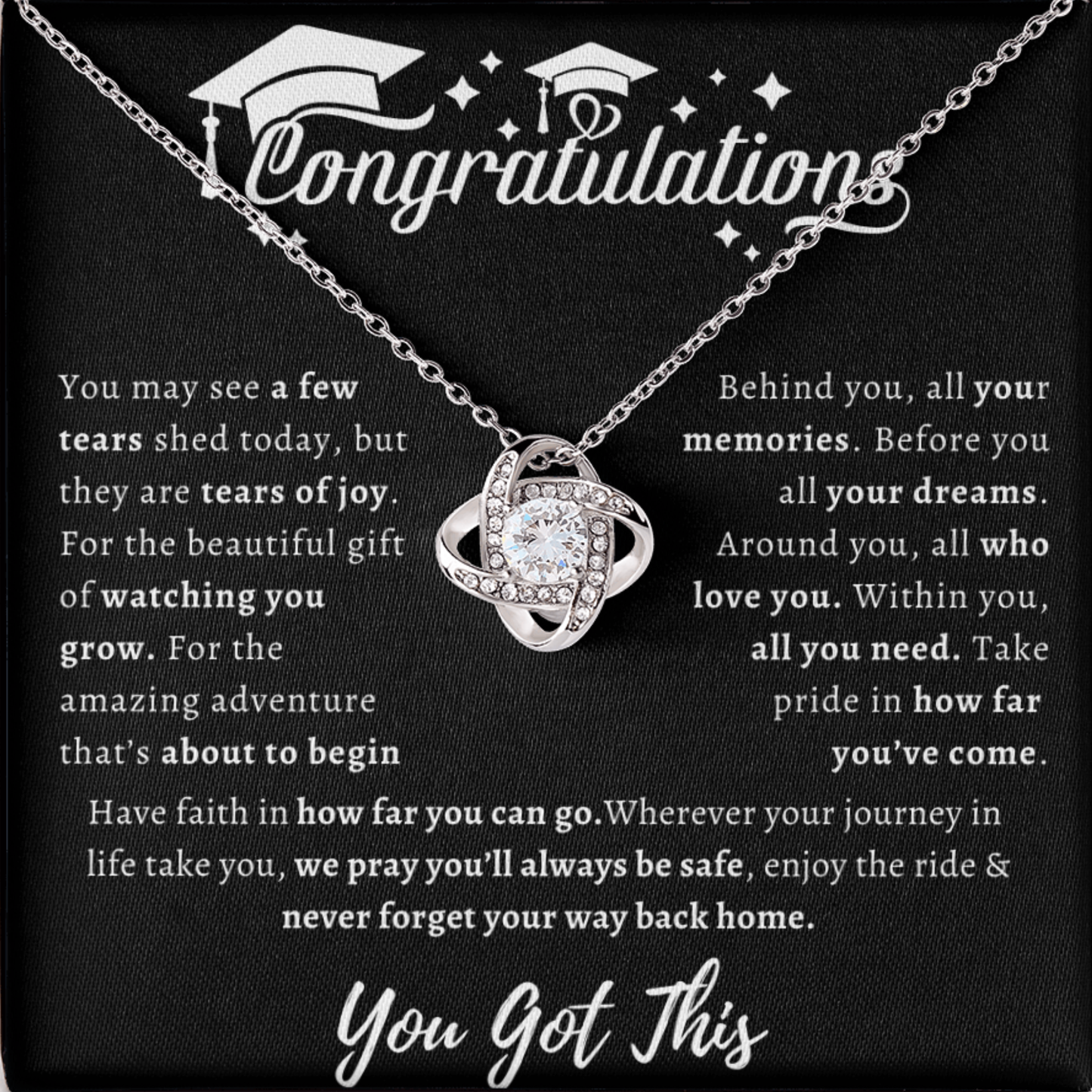 To My Daughter – Graduation Necklace Gift
