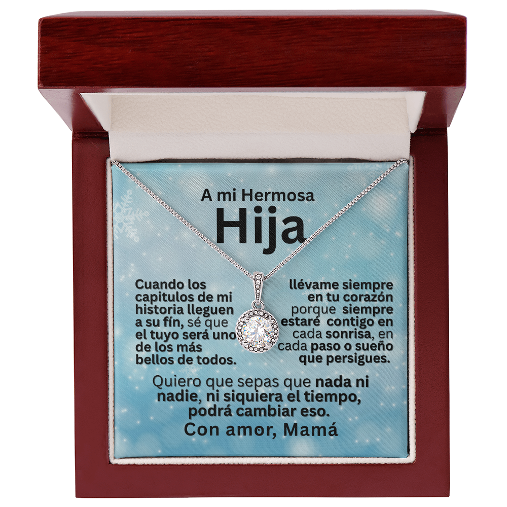 Para Mi Hija — Eternal Hope Necklace con Mensaje en Español