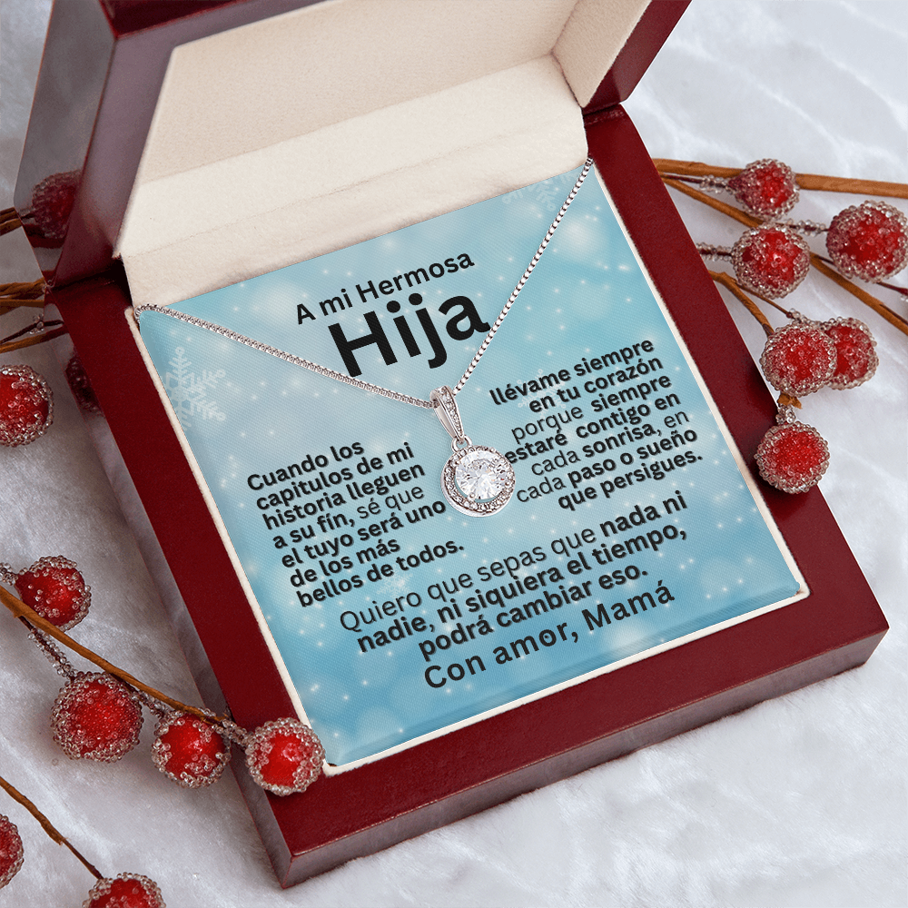 Para Mi Hija — Eternal Hope Necklace con Mensaje en Español