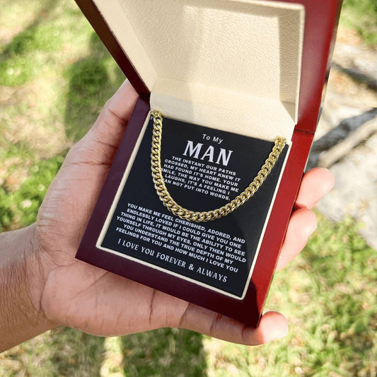 To My Man |  Love you Forever & Always | Cuban Link Chain