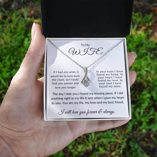 To My Wife | Love Forever And Always | Alluring Beauty Necklace