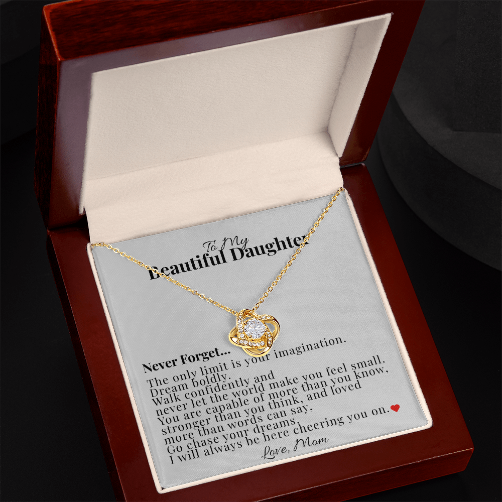 To My Daughter – Graduation Gift Necklace from Mom | Emotional Gift for Daughter