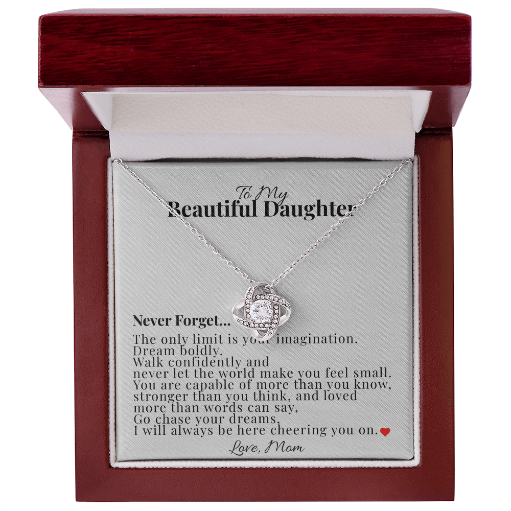 To My Daughter – Graduation Gift Necklace from Mom | Emotional Gift for Daughter