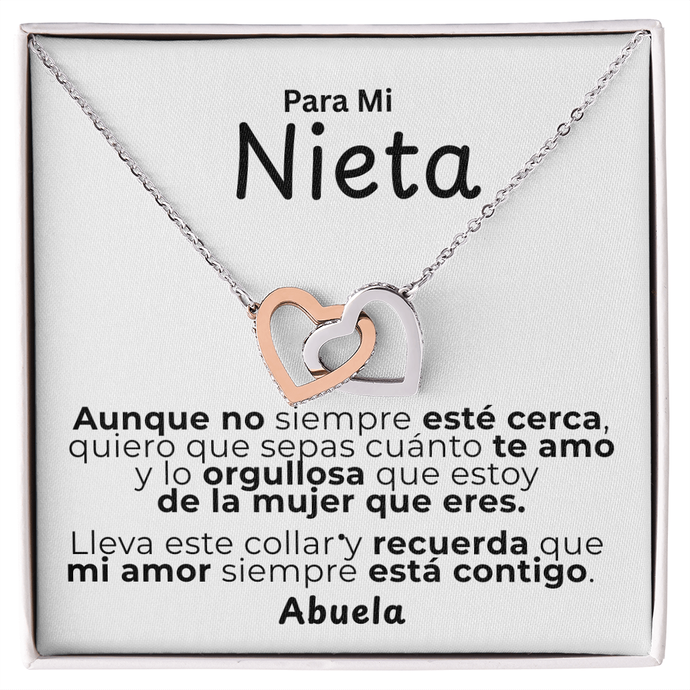 Para Mi Nieta – De Abuela | Collar Nudo de Amor