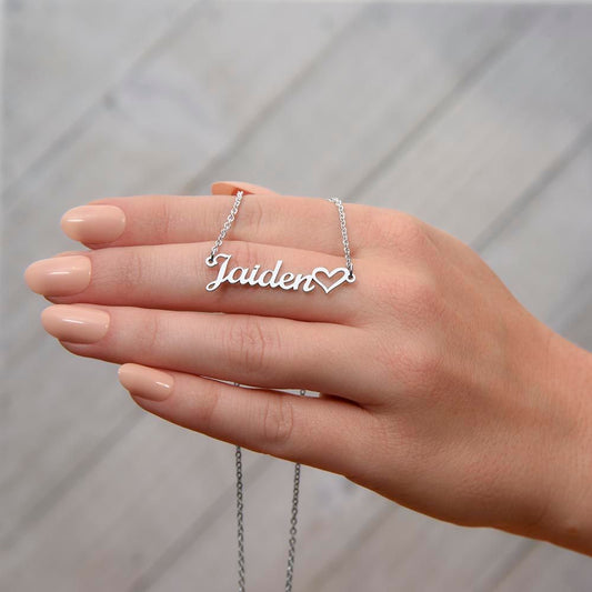 PERSONALIZED HEART NAME NECKLACE