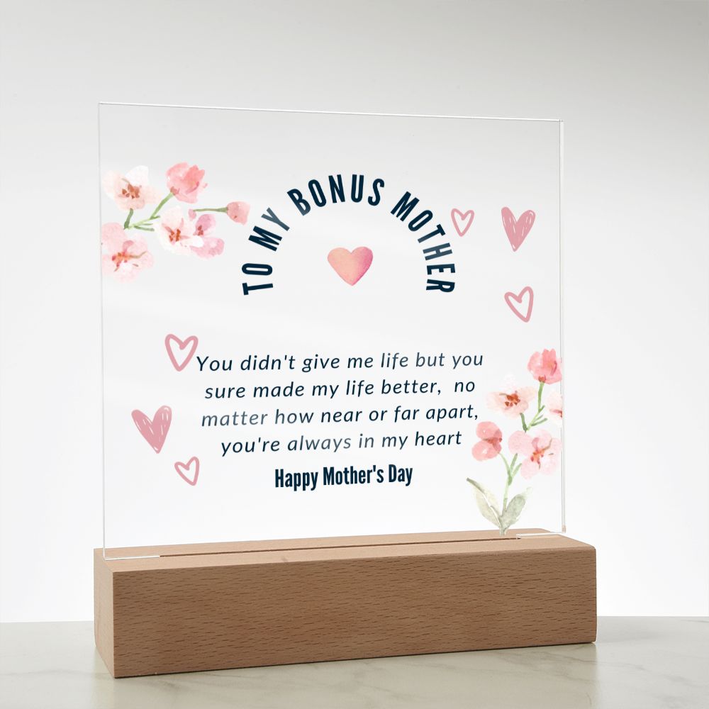 To My Bonus Mom – Mother’s Day Gift From the Heart