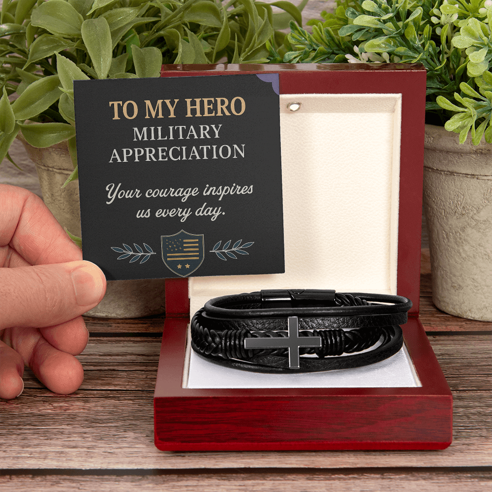 To My Hero – Military Appreciation Bracelet”