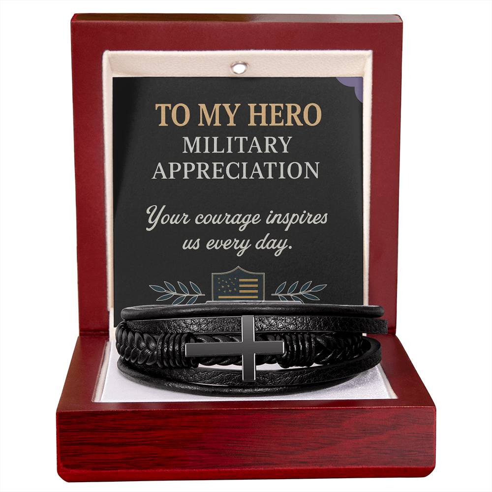To My Hero – Military Appreciation Bracelet”