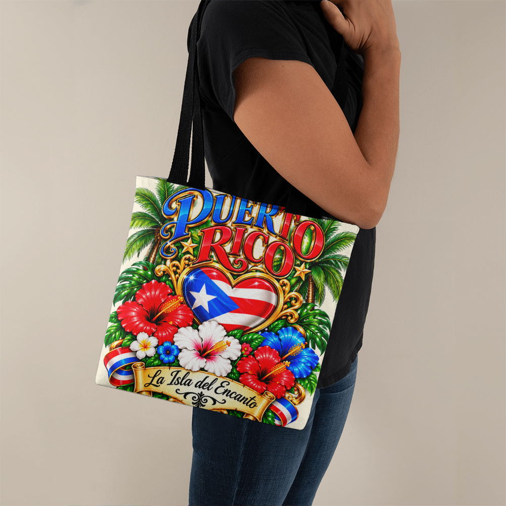 Puerto Rico La Isla del Encanto Tote Bag – Boricua Pride