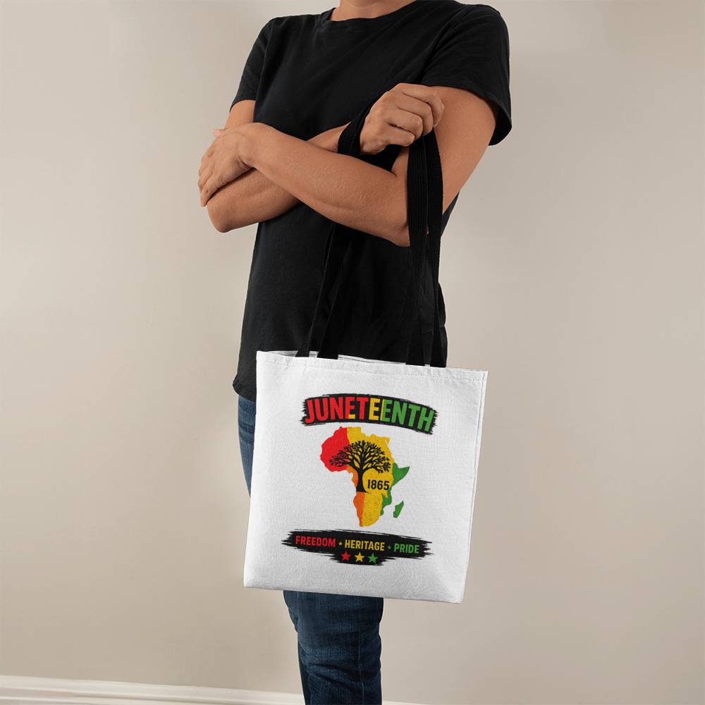 Juneteenth Freedom Heritage Tote Bag | Africa Map Design