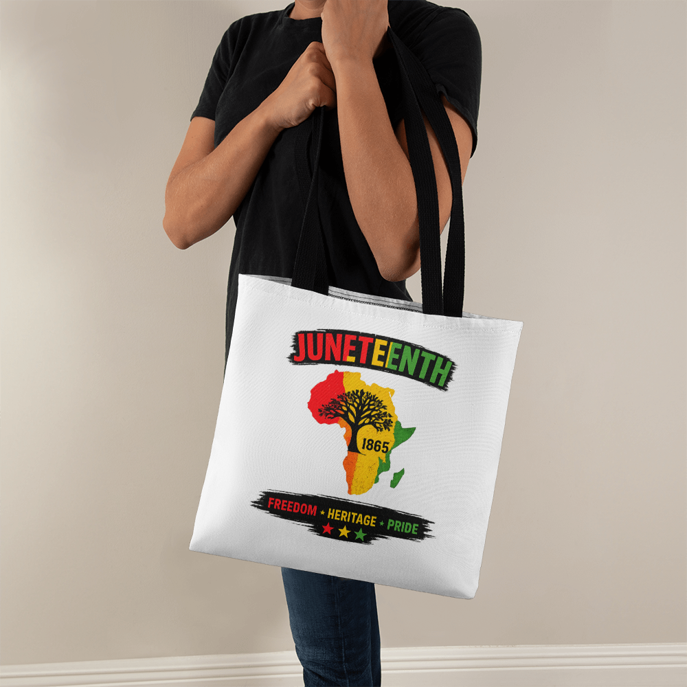 Juneteenth 1865 Freedom, Heritage, Pride, Tote Bag