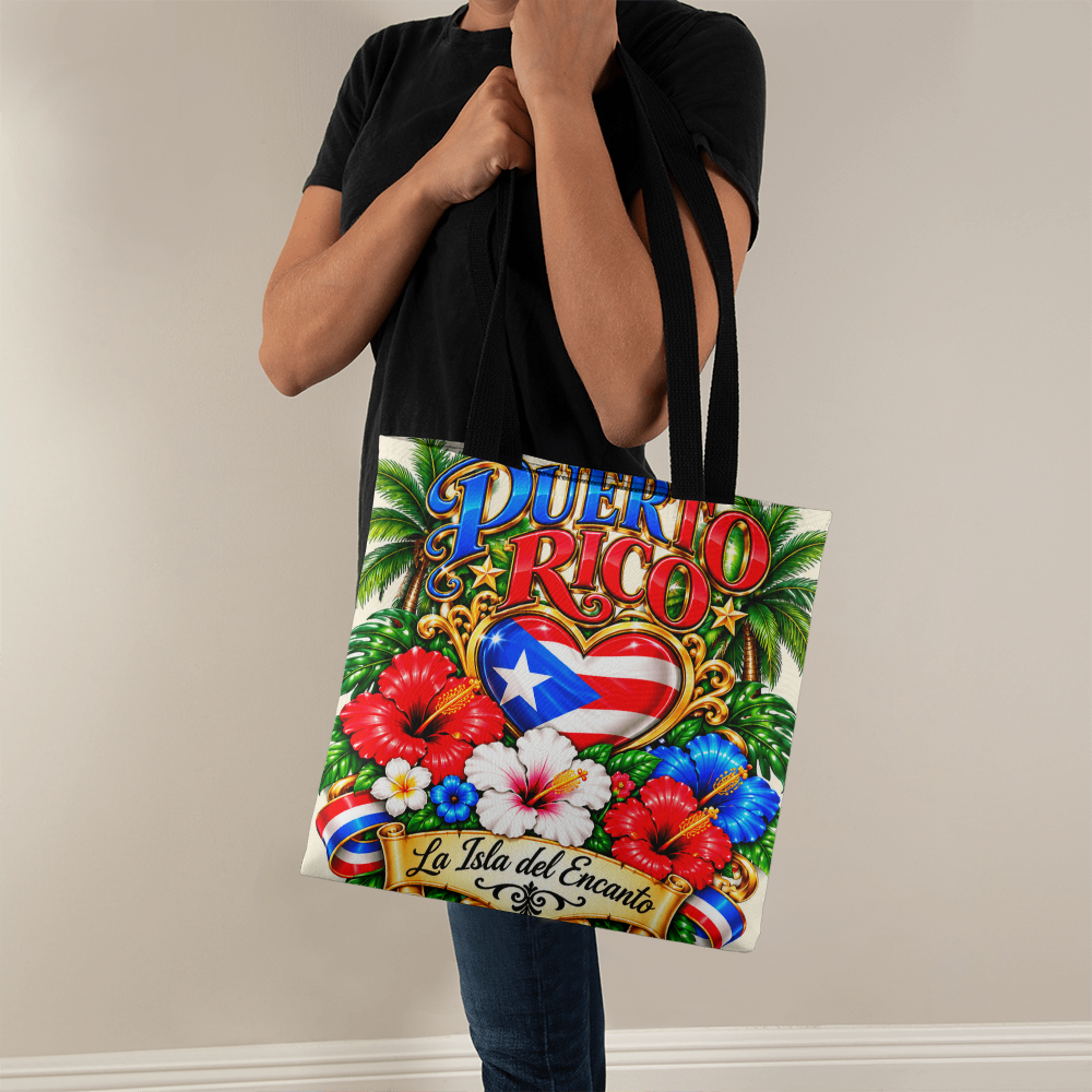 Puerto Rico La Isla del Encanto Tote Bag – Boricua Pride