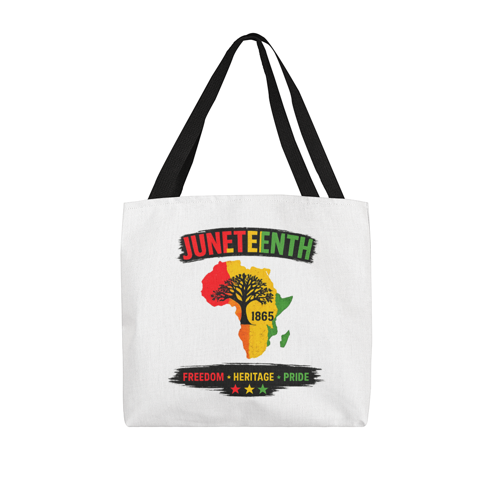 Juneteenth 1865 Freedom, Heritage, Pride, Tote Bag