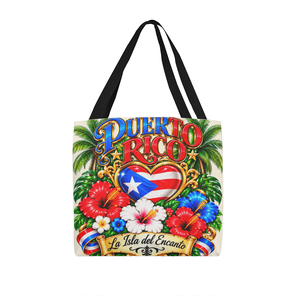 Puerto Rico La Isla del Encanto Tote Bag – Boricua Pride