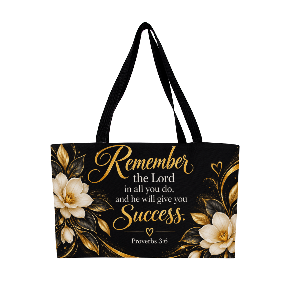 Remember the Lord | Proverbs 3:6 Inspirational Weekender Tote Bag
