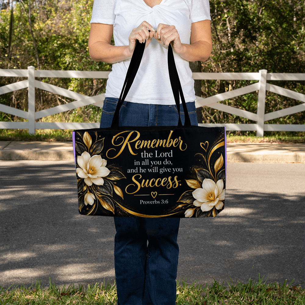 Remember the Lord | Proverbs 3:6 Inspirational Weekender Tote Bag
