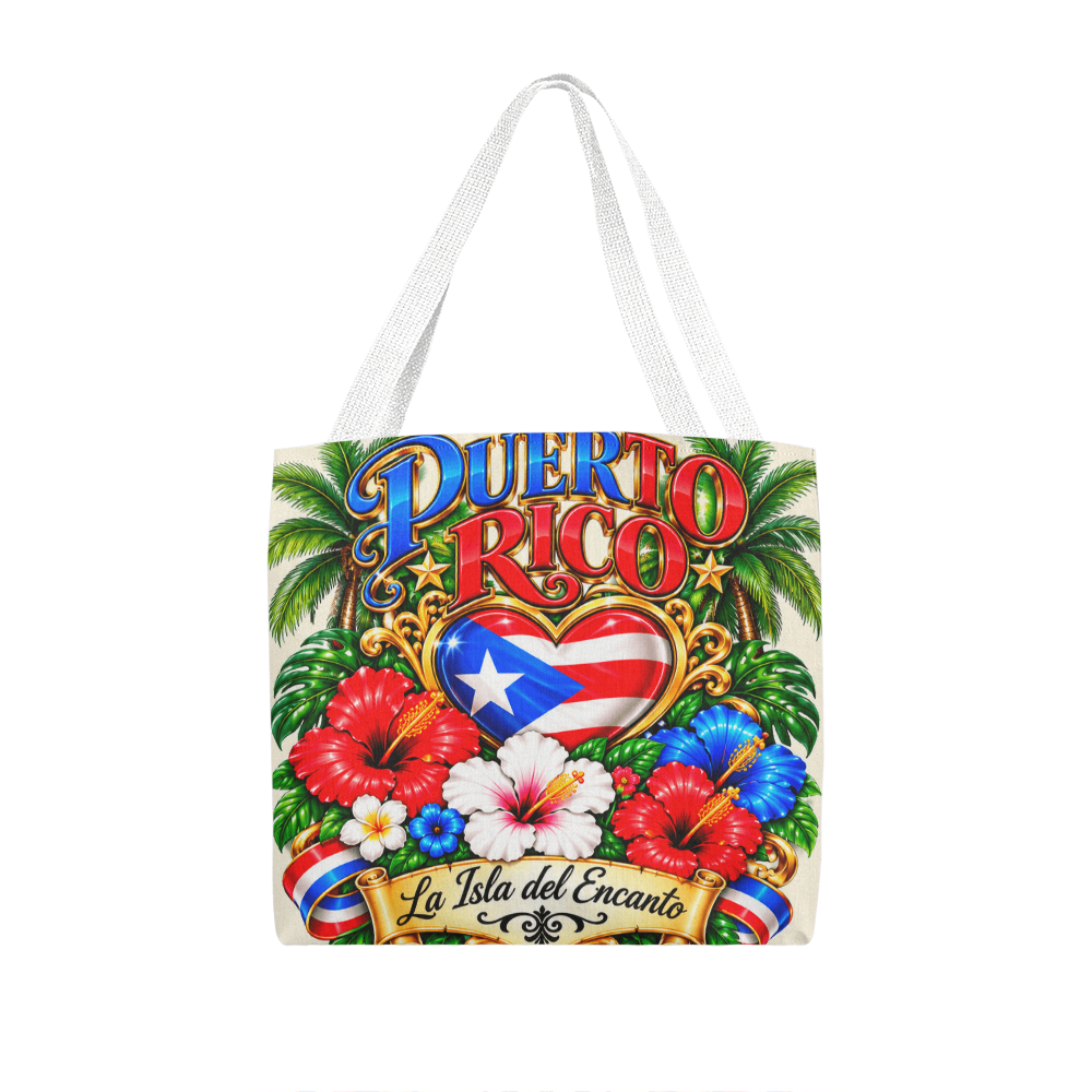Puerto Rico La Isla del Encanto Tote Bag – Boricua Pride