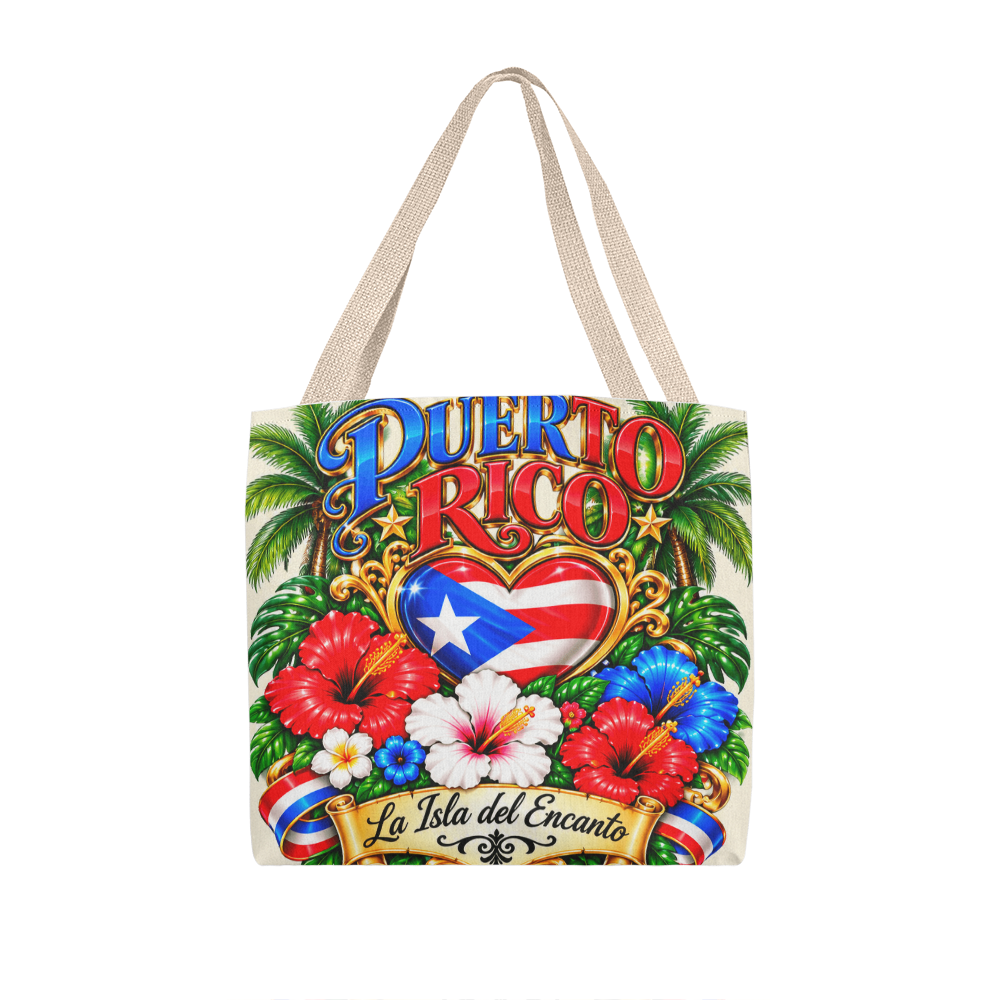 Puerto Rico La Isla del Encanto Tote Bag – Boricua Pride