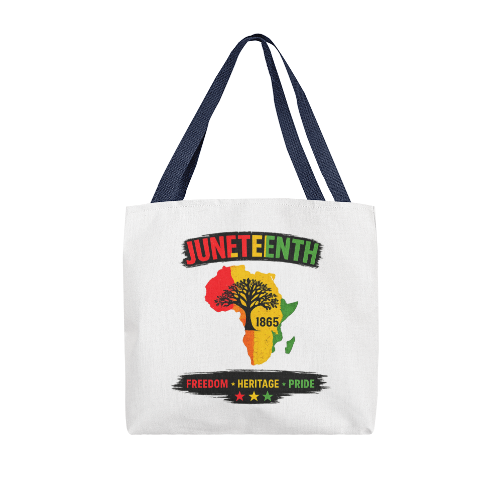 Juneteenth 1865 Freedom, Heritage, Pride, Tote Bag