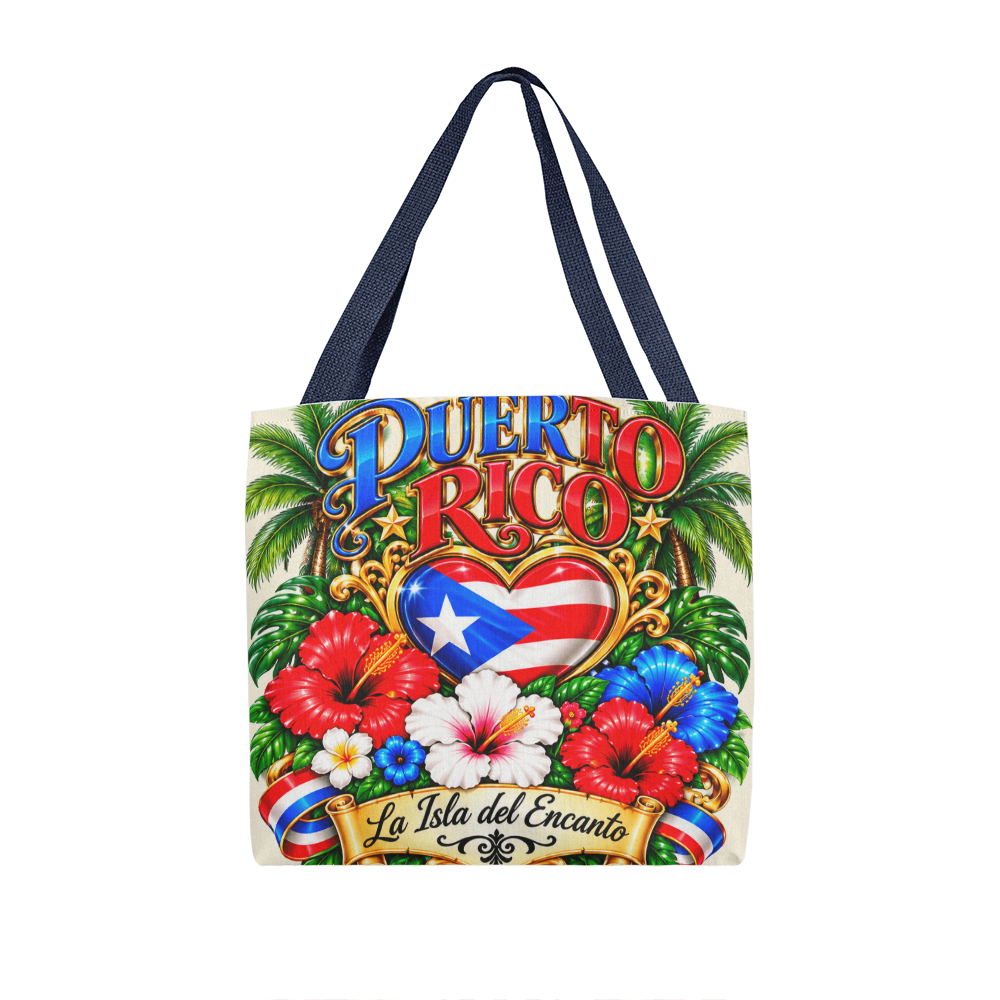 Puerto Rico “La Isla del Encanto” Tropical Heritage Tote Bag
