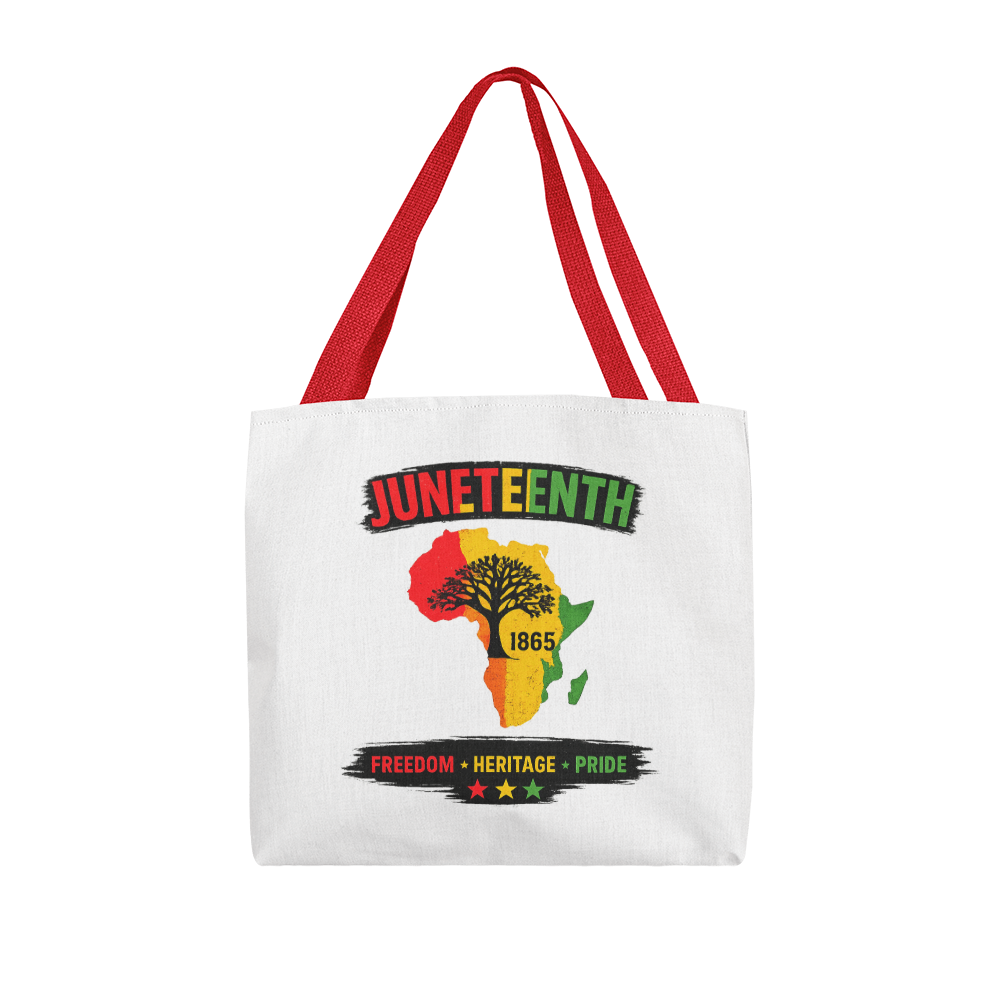 Juneteenth 1865 Freedom, Heritage, Pride, Tote Bag