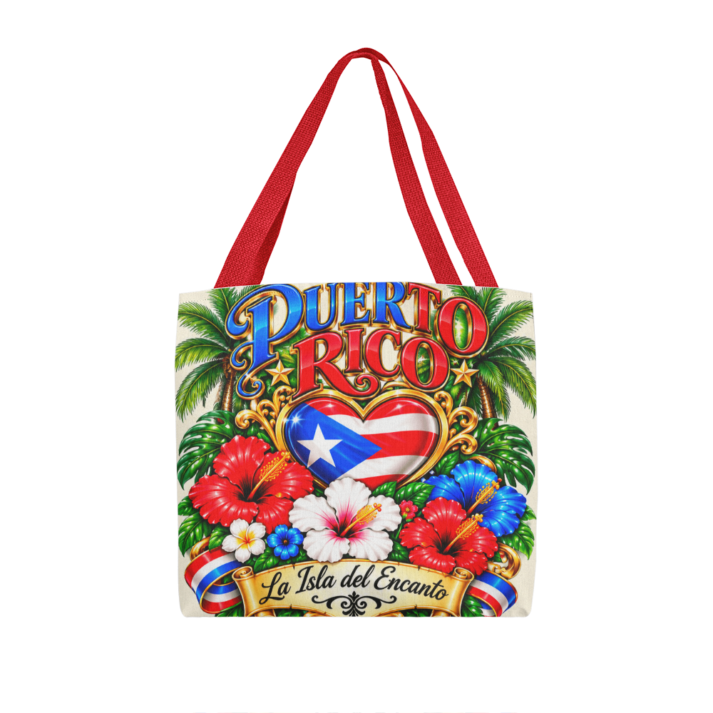 Puerto Rico La Isla del Encanto Tote Bag – Boricua Pride