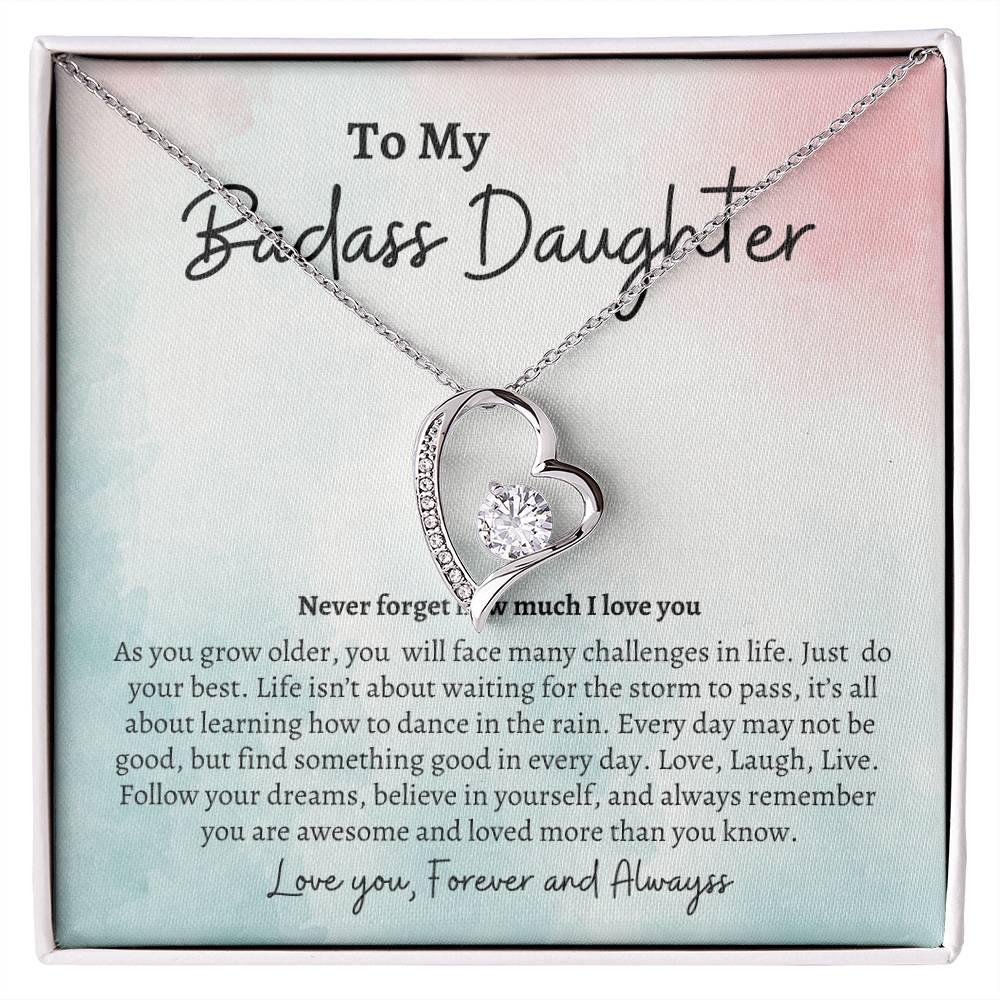 To My Badass Daughter | Forever Love Necklace