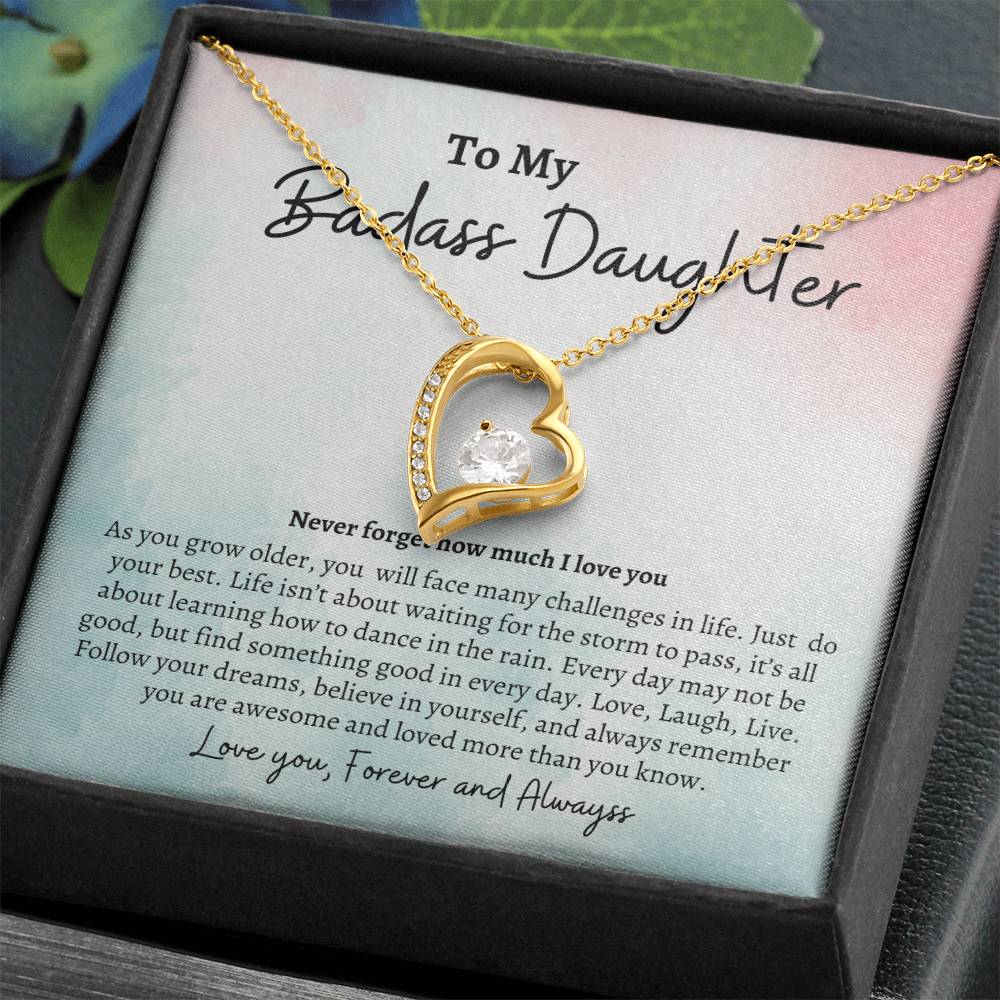 To My Badass Daughter | Forever Love Necklace