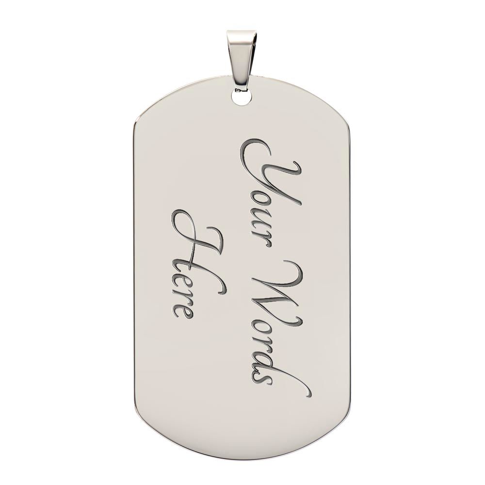 Pray Until ,,,,,Military Necklace